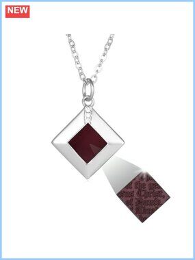 Sterling Silver Nano Bible Necklace Pendant for Women 925 Adjustable